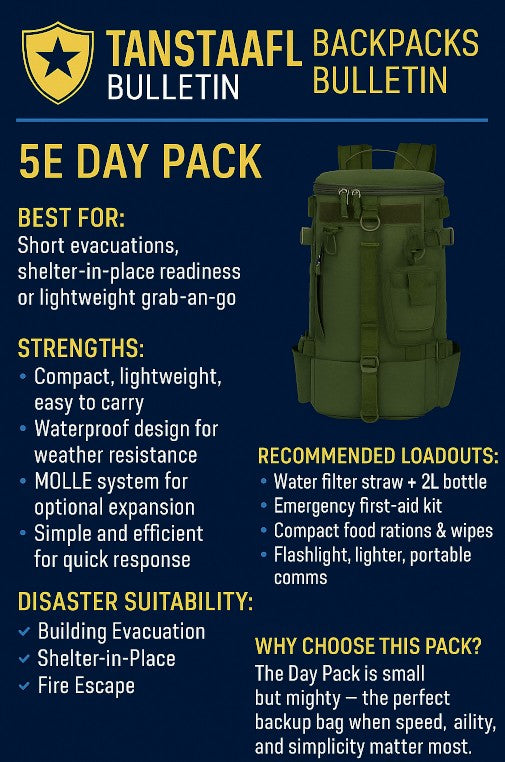 DISASTER BACKPACK 5E - DAY/AMMO PACK