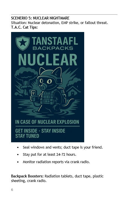 BULLETIN 007 - TAC CAT'S DISASTER TIPS BOOKLET