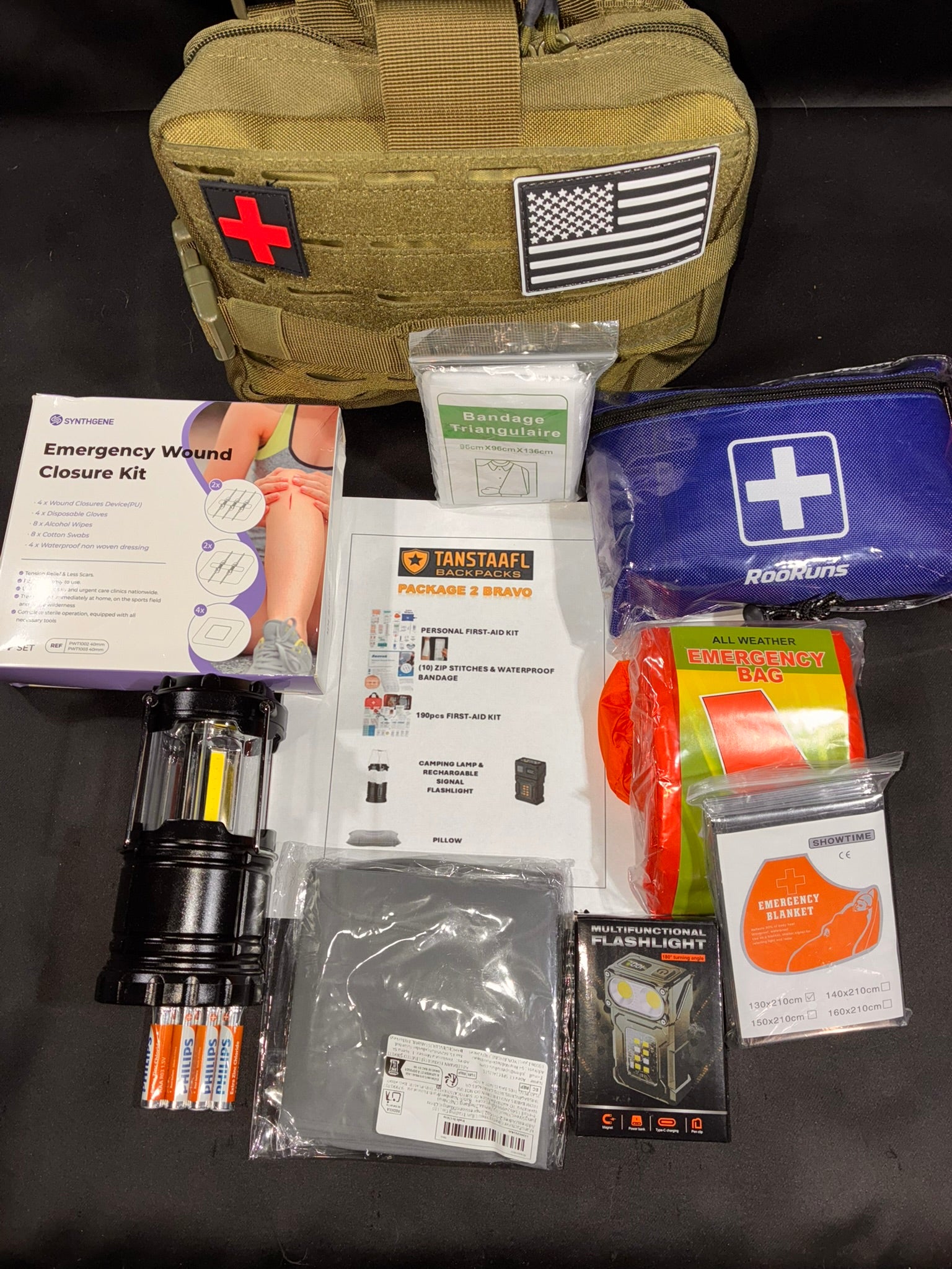 TANSTAAFL BACKPACKS DISASTER ESSENTIALS PACKAGE BRAVO