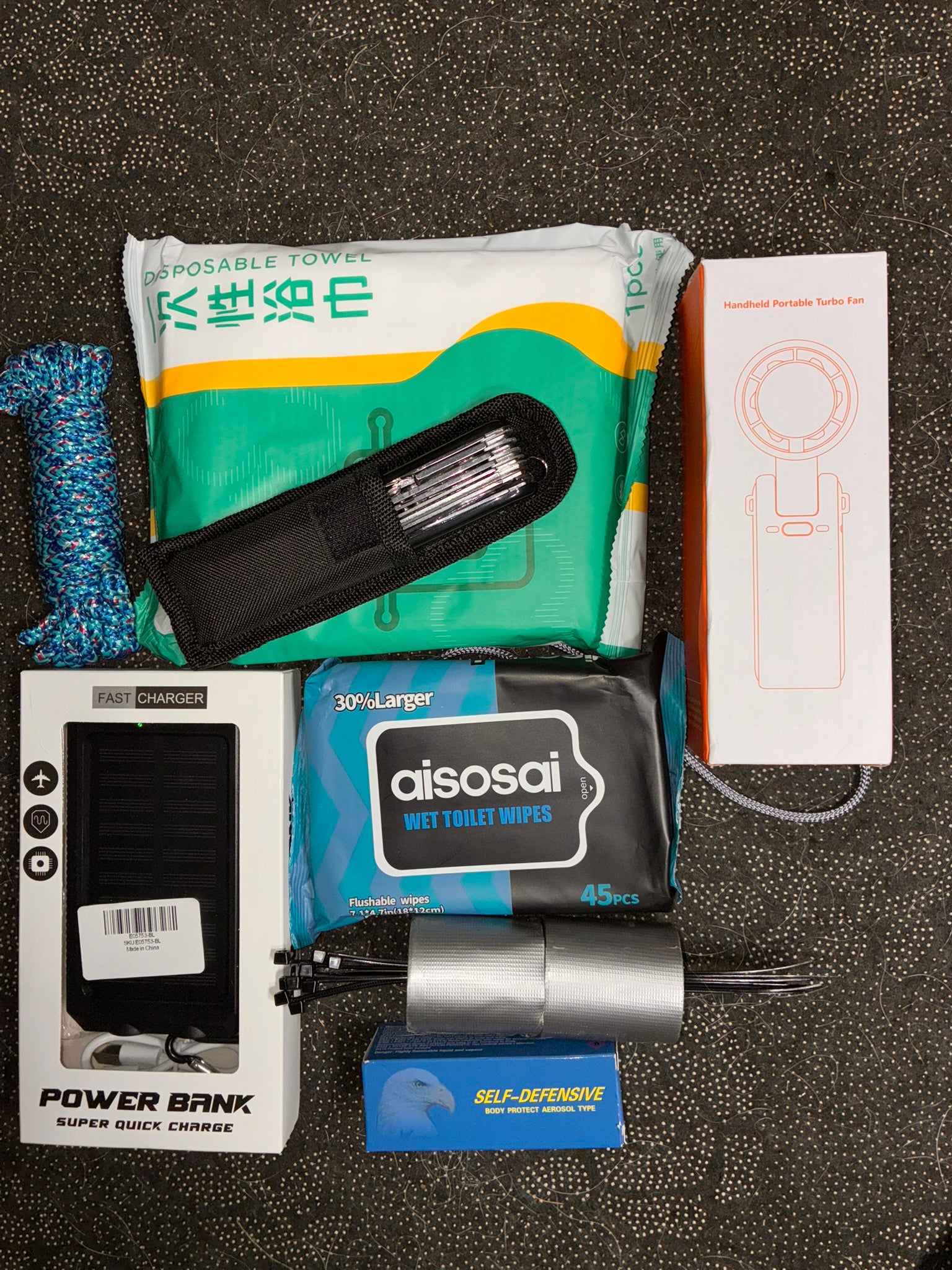 TANSTAAFL BACKPACKS DISASTER ESSENTIALS PACKAGE CABLE