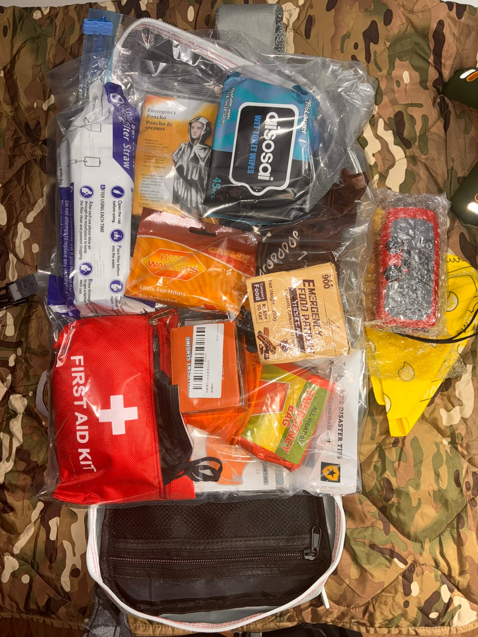 MINI BACKPACK PACKAGE LOADOUT - 9L MINI TACTICAL BACKPACK FOR KID & SENIORS