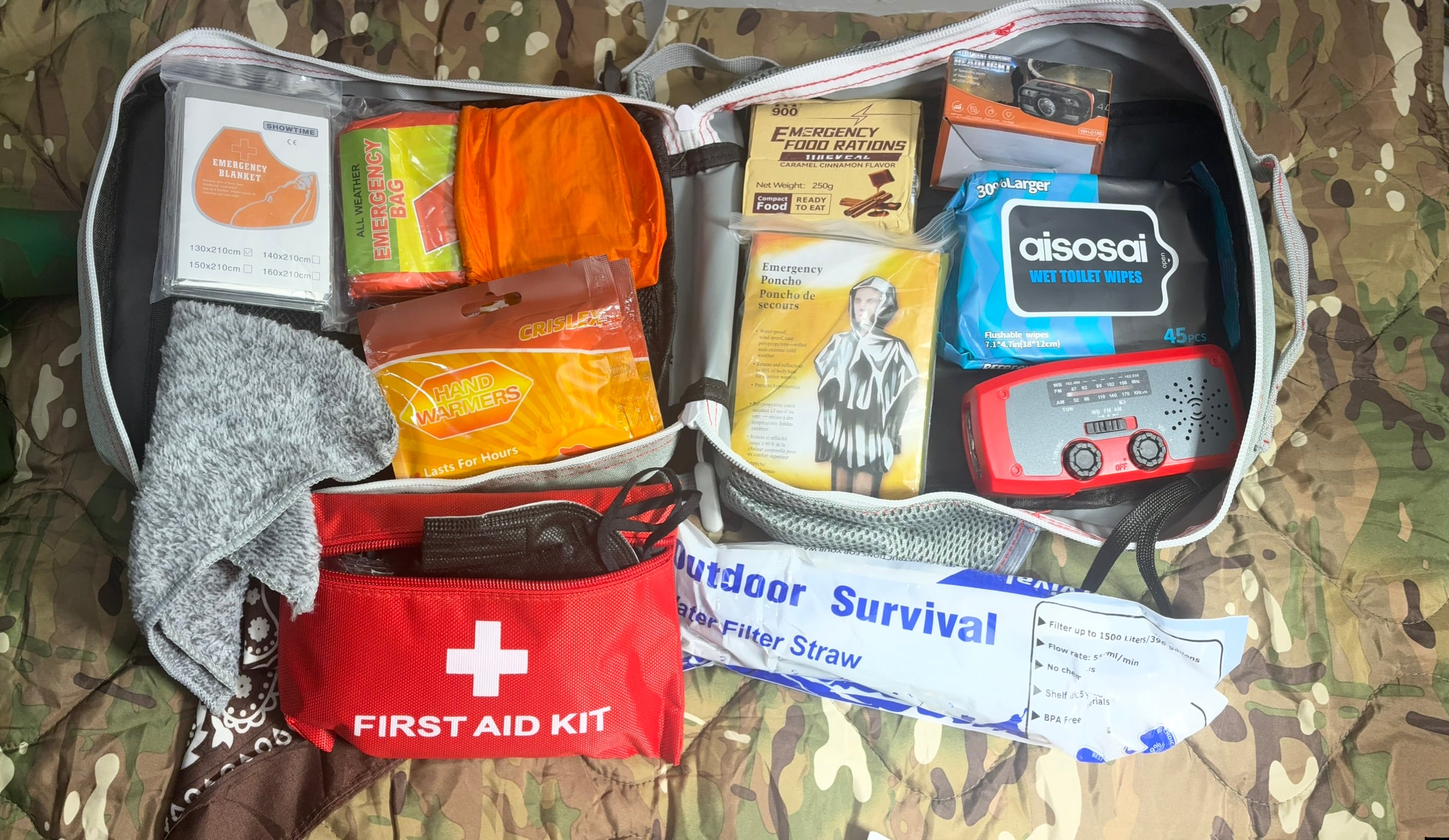 MINI BACKPACK PACKAGE LOADOUT - 9L MINI TACTICAL BACKPACK FOR KID & SENIORS