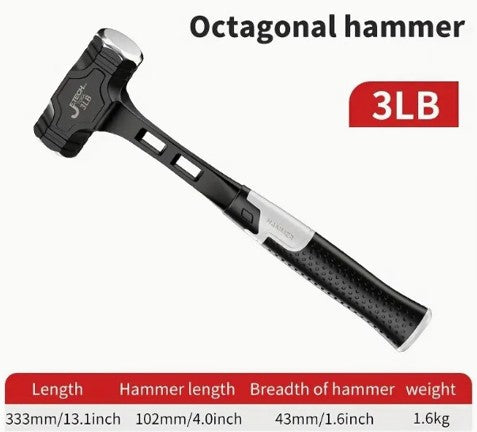 DISASTER SURVIVAL ITEM - 3LB OCTAGONAL HAMMER