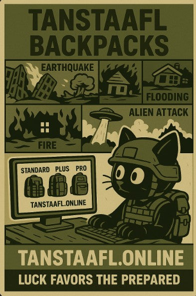 TANSTAAFL BACKPACKS DISASTER ESSENTIALS PACKAGE DEVO