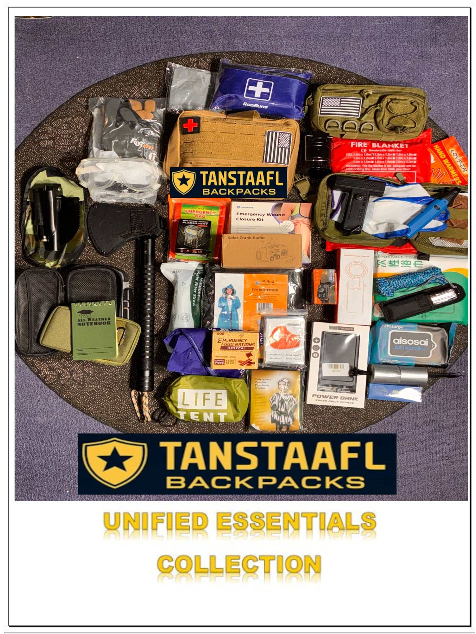 TANSTAAFL BACKPACKS UNIFIED ESSENTIALS COLLECTION w SUPPORT PACK