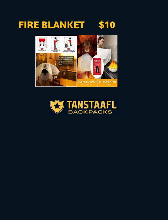 Fire Blanket – Essential Emergency Safety Tool
This fire-resistant blanket is designed to quickly smother small fires by cutting off oxygen at the source. Ideal for kitchen fires, clothing fires, or as a heat shield during escape, it’s a vital addition to your home, car, or emergency go-bag. Simple to use, effective, and compact — a must-have for fire preparedness.