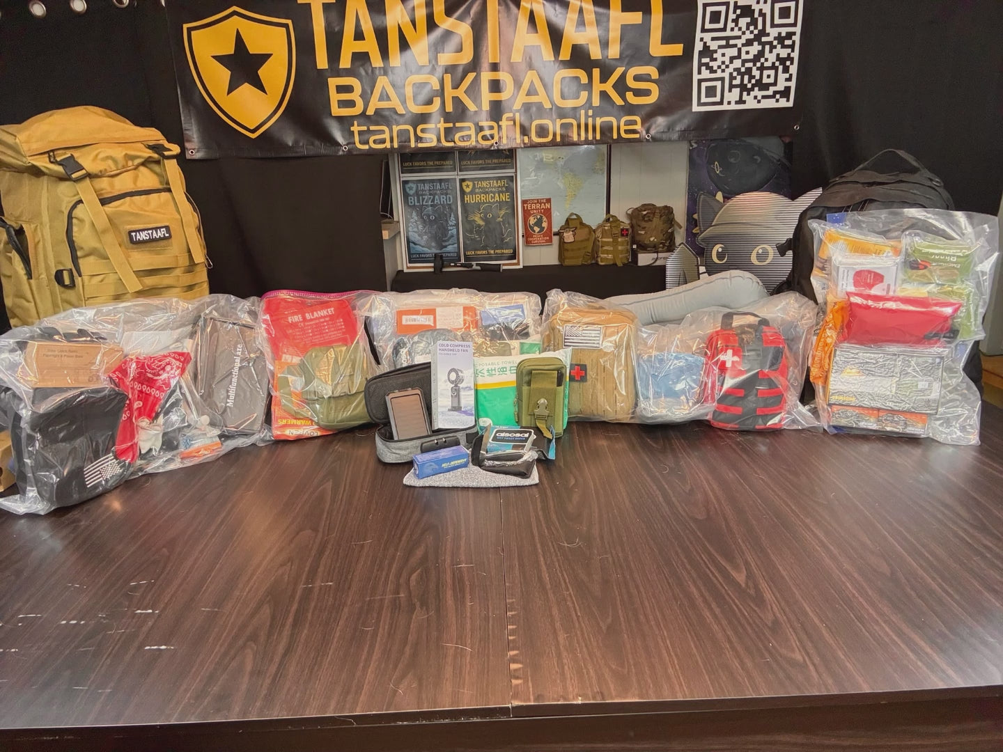 TANSTAAFL BACKPACKS DISASTER ESSENTIALS PACKAGE CABLE