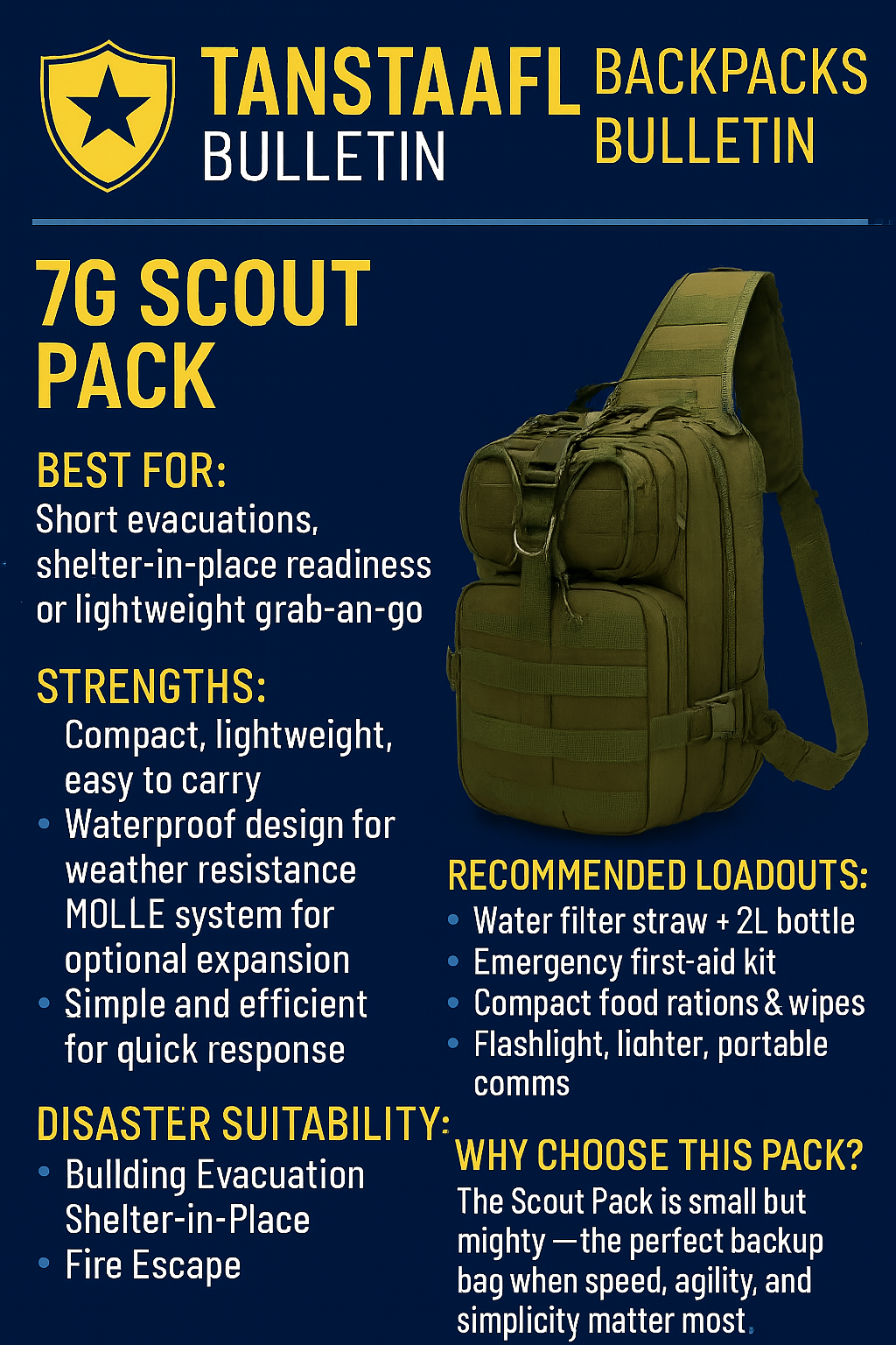 KID BACKPACK 7G - TEEN CROSSOVER PACK